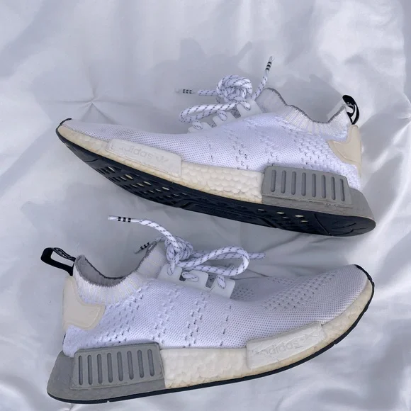 adidas | Shoes | Adidas Nmd Boost Sneakers Mens Size 8 White | Poshmark